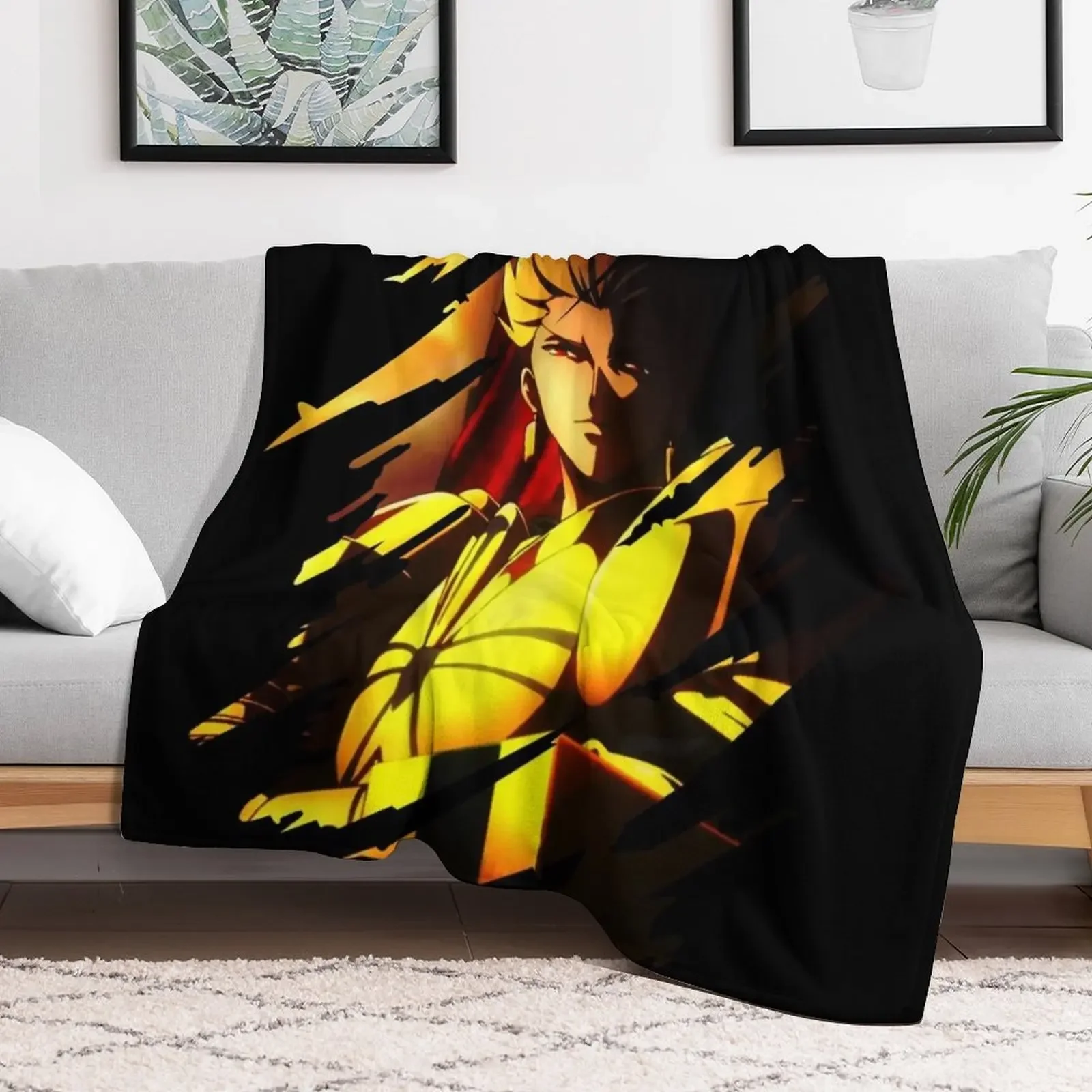 Gilgamesh Fate Throw Blanket Decorative Throw Cute Plaid Blankets