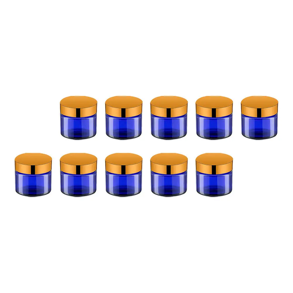 

12pcs Creative Glass Cream Dispenser Container Travel Mini Lightweight Sealed Durable For Samples Face Cream Lotion