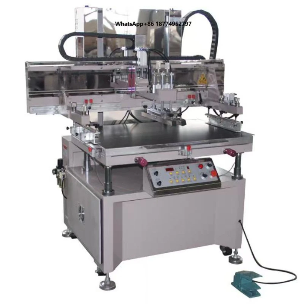 Industrial Grade 70100 Large Format Single Color Screen Printing Machine Semi-Automatic Silk Screen Printer with Pedal Control
