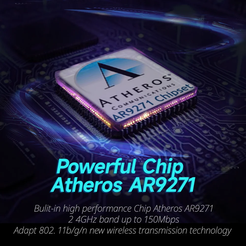 CHANEVE AR9271 150Mbps USB WiFi Adapter for Windows 10, Kali Linux