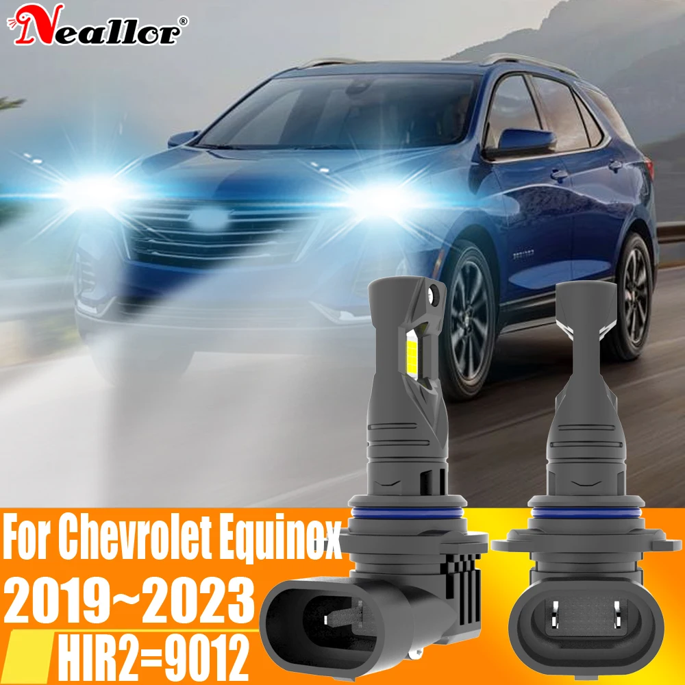

2x HIR2 Led Headlight Canbus 9012 Car Bulb High Power 6000K White Light Moto Diode Lamp 12v 55w For Chevrolet Equino 2019 ~ 2023