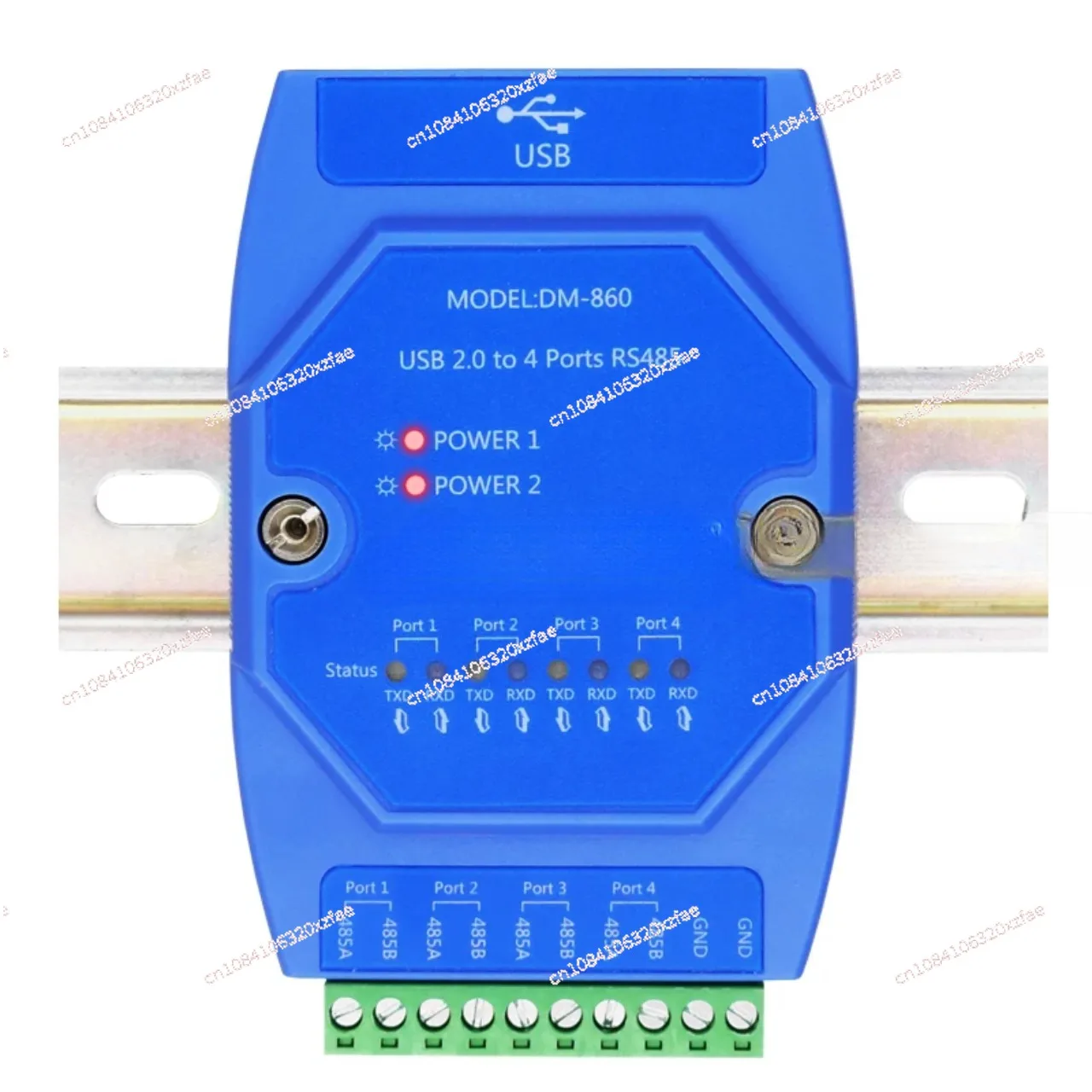 

4 Serial Port 485 Relay Communication Converter USB To RS485 Serial Port Hub Photoelectric Isolation Lightning Protection