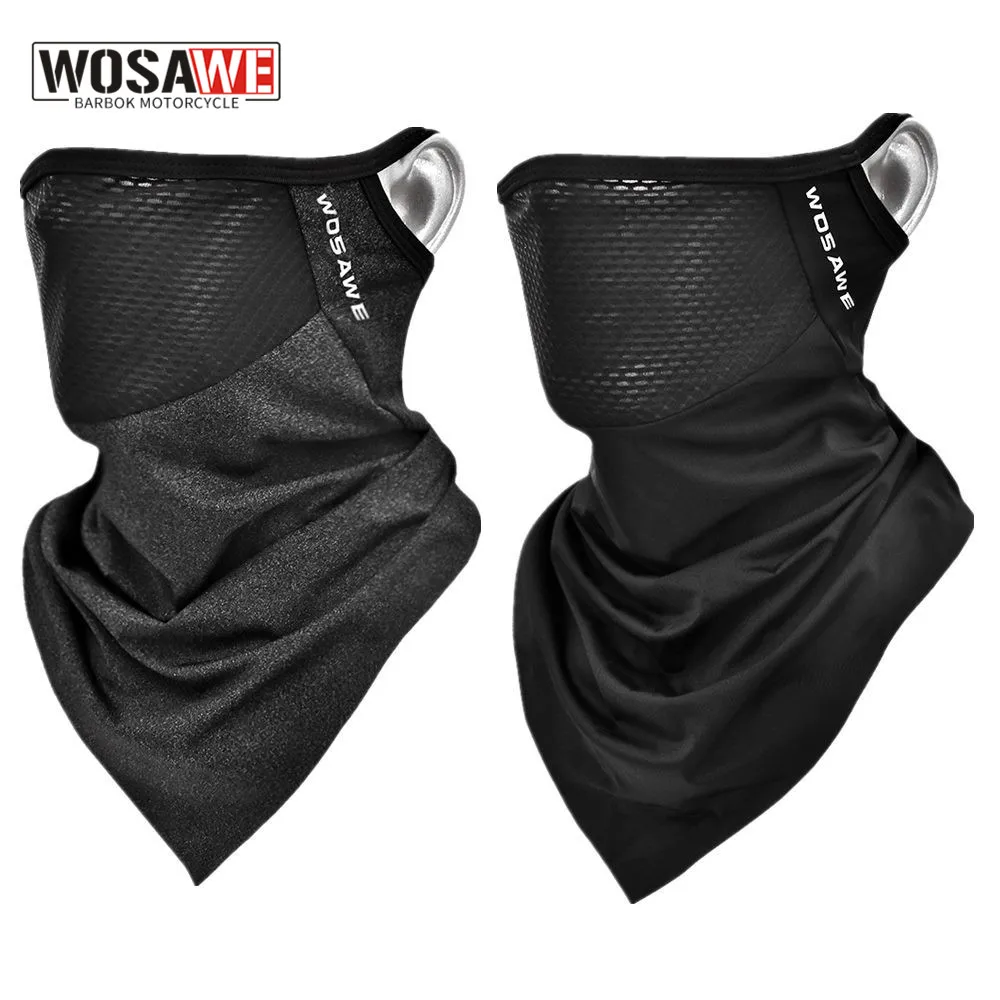 

WOSAWE Breathable Motorcycle Mask MTB Motocross Hiking Running Camping Racing Sports Face Cover Shields Balaclava 2pcs/lot