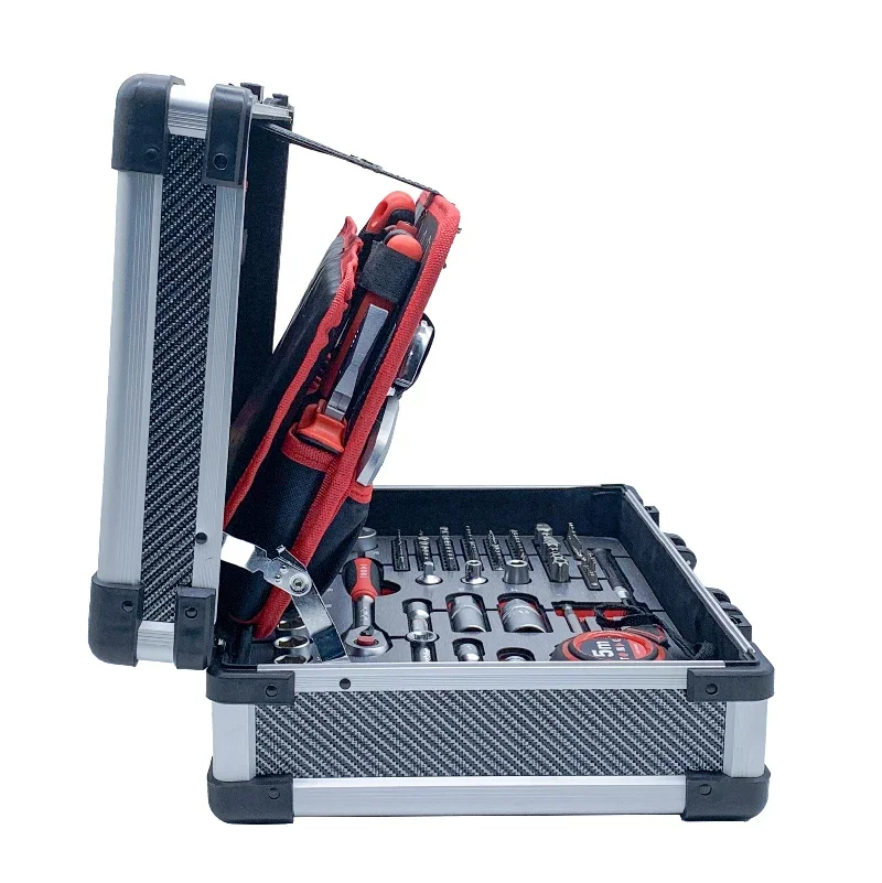 TOMAC 283 Pcs Hot Sale Customized Professional Universal Multi Hand Tools Set With Alu Box Delivery From Europe