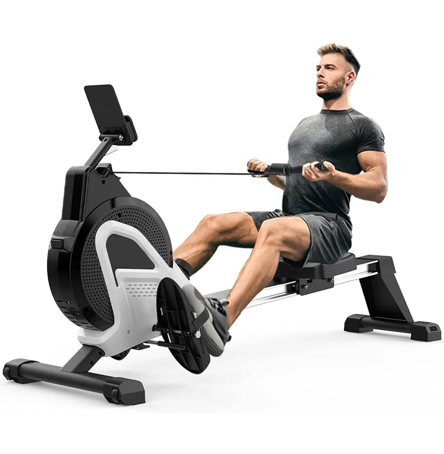 Attrezzatura Fitness per Uso Commerciale e Domestico, Popolare Macchina per Esercizi Cardio, Vogatore Magnetico