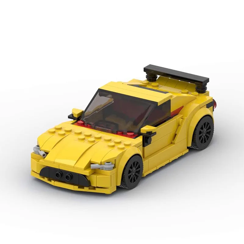 Sleek Compact Racing Car MOC Blocks Dynamic Street Sport Vehicle Bricks Ideal Gift for Car Enthusiasts & Desktop Decoration