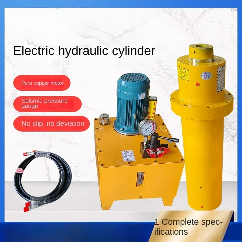 Duży cylinder hydrauliczny Tonnage z kołnierzem Oddzielny podnośnik Dwustronnego działania Naciśnij cylinder stołowy Dostosowywanie