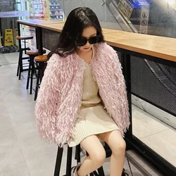 Children Winter Clothes 2024 Korean Style Fur Coat New Fashionable Warm Soft Comfortable Kids Casual Kids Jackets for Girls