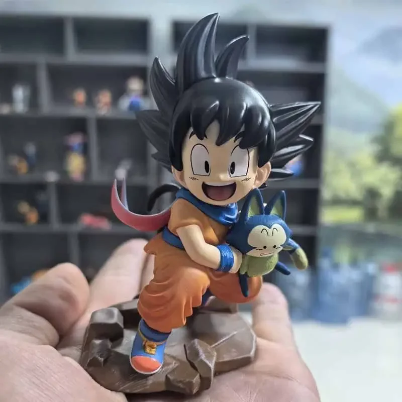 

10cm Dragon Ball Figures Gk Cute Son Goku Kids Son Gohan Action Figures Puar Childhood Pvc Anime Collection Model Toys For Gifts