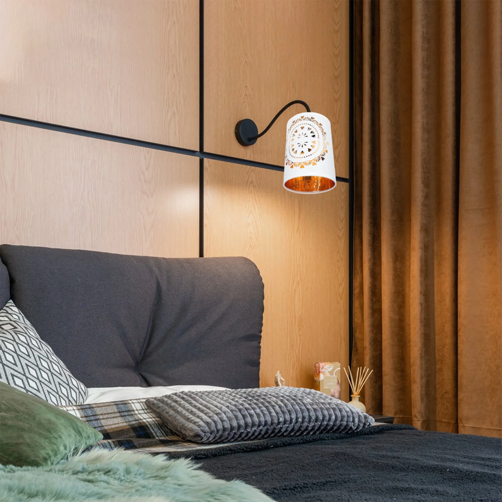 Abat-jour rétro Simple en tissu pour la maison, couverture de lampe décorative anti-poussière pour lampe de Table de chambre à coucher, abat-jour Simple