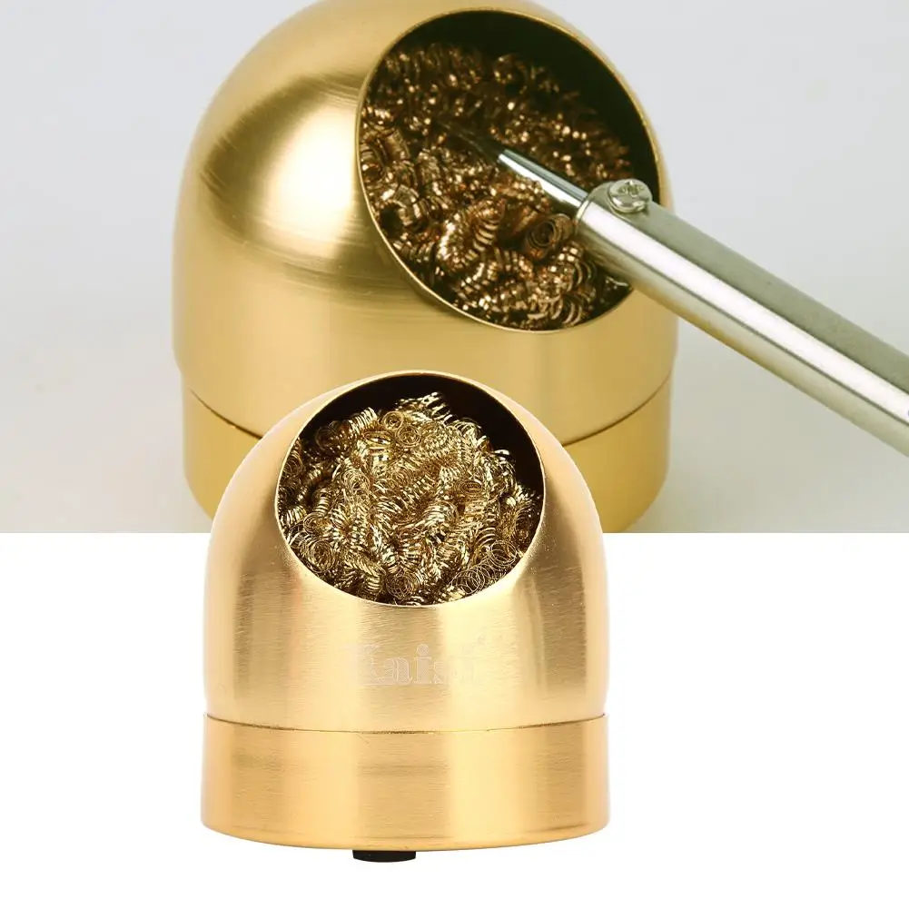 납땜 인두 팁 클리너 볼 드라이 클리닝 스탠드 간편한 사용을 위한 홀더 베이스가 있는 주석 흡입 장치