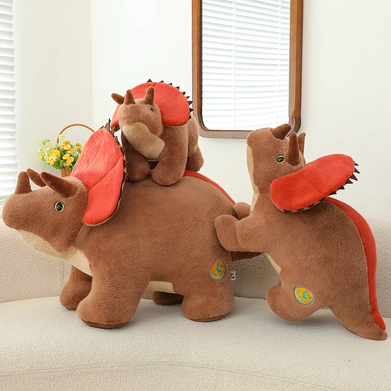 Triceratops Stuffed Animal Giant Dinosaur Stuffed Animal Triceratops Plush Toy Gift for Kids 19.7 inch