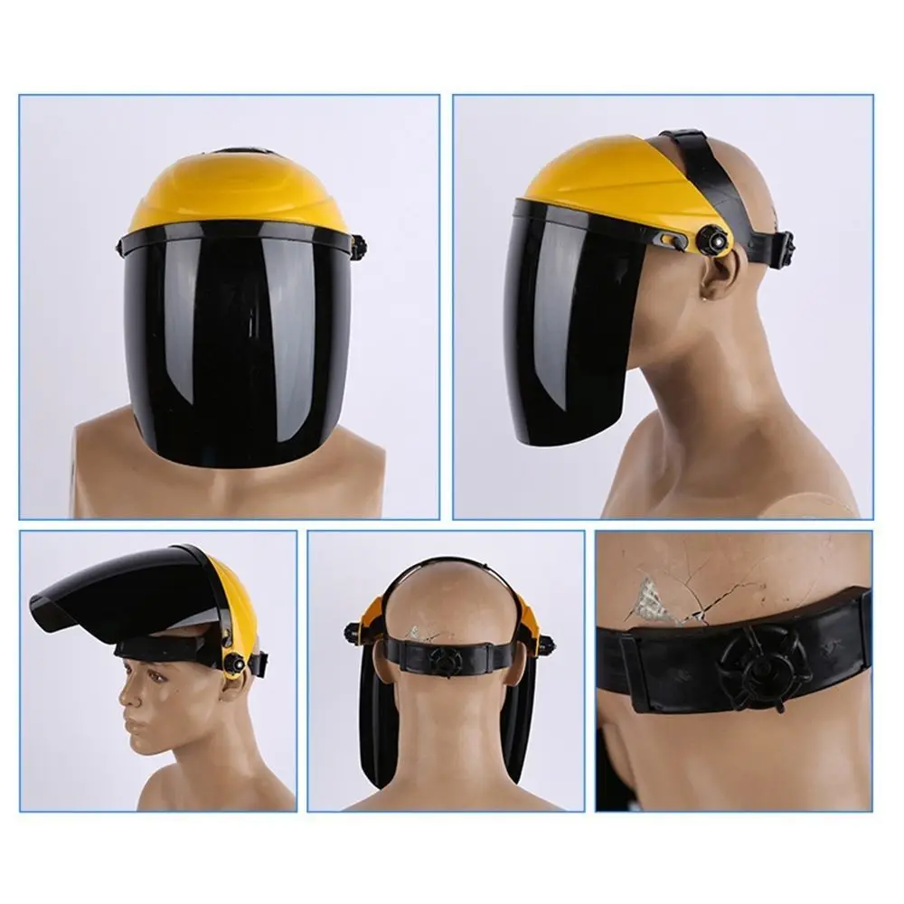 PC Plastic Portable Transparent Protective Welder Face Cover Welding Helmet Auto Darkening Anti Splash Safety Shield Visor