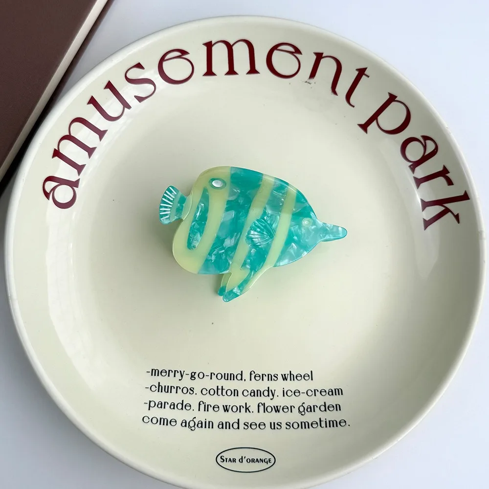 

Cute Hairpin Ocean Fish Hair Claw Acetate Acetic Acid Marine Animals Hair Clip Shark Clip Goldfish Fish Grab Clip Girls