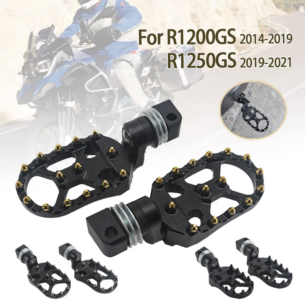 

Motorcycle Rear Footrest Adjustable Extend Lowering Foot Pegs Rotatable FootPegs Rest For For BMW R1200GS R1250GS LC Adventure