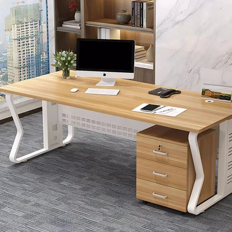 Wooden Studio Office Desk Conference Standing Italian Desktops Gaming Office Desk Luxury Mesa Escritorio Office Furniture