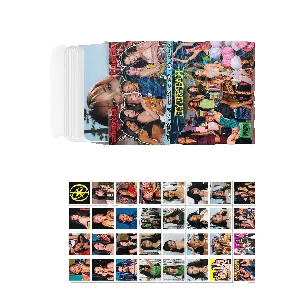 92 pièces/ensemble Kpop KATSEYE photocard BEAUTIFULCHAOS Album en boîte carte LOMO carte autocollant Manon Sophia Yoonchae Fans Collection cadeau
