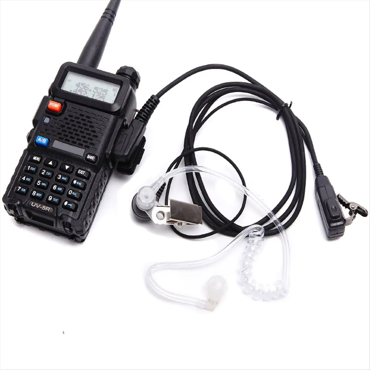 A64I Air Conduit 2 Pin K Plug Earphone for Walkie Talkie Headset Radio Throat Mic Microphone UV-5R UV82 BF888S