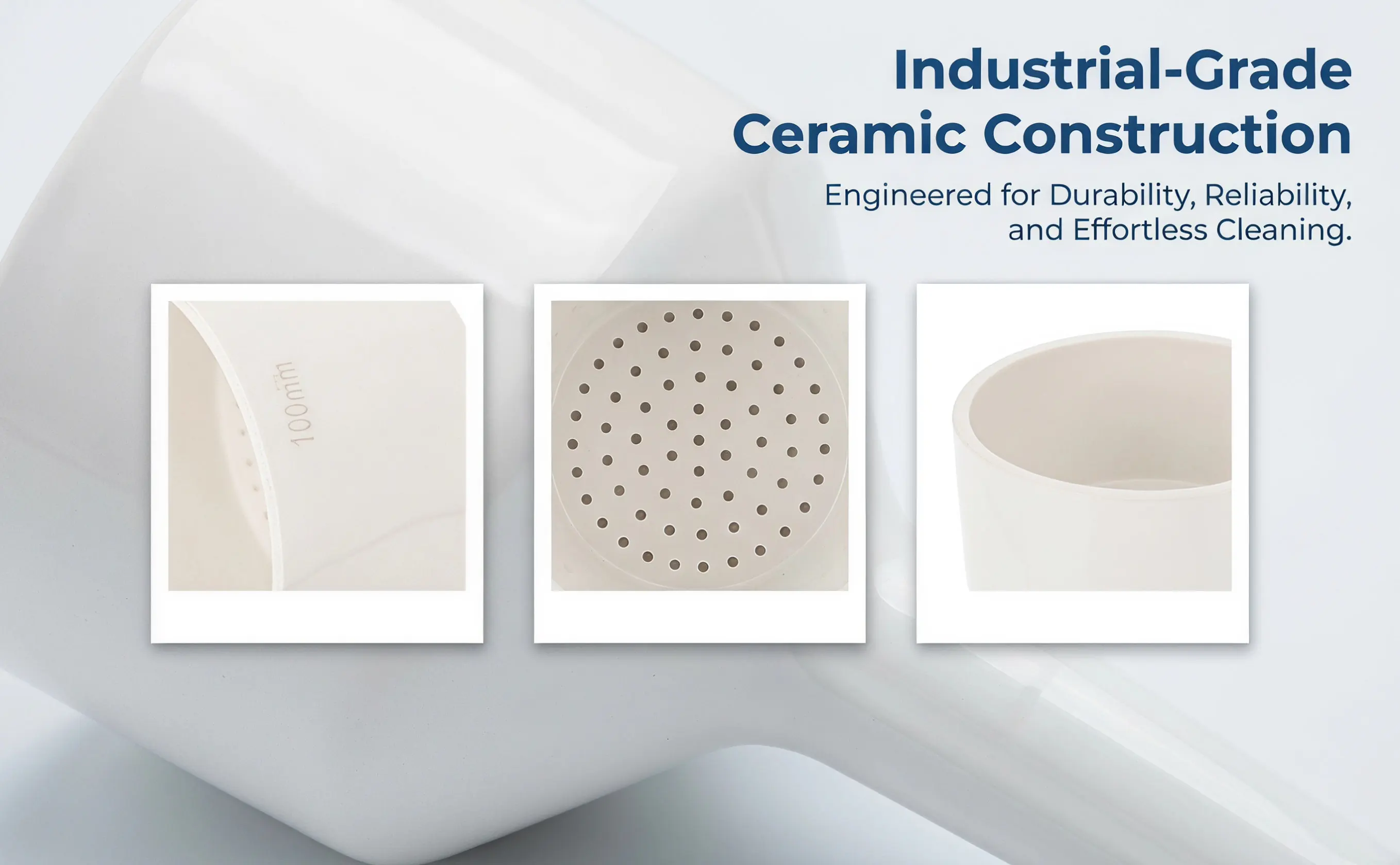 1Pcs Ceramic Funnel Buchner Professional Filter Funnel for Laboratory Experiment Reusable High Temperature Resistant