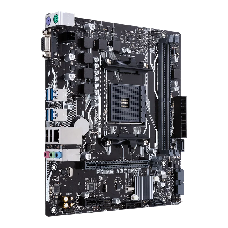 Płyta główna PRIME A320M-F AM4 AMD A320 Chipset DDR4 32GB Micro ATX Używana