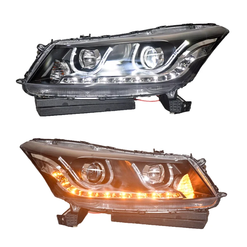 

For Honda Accord 8th Gen 2008 2013 Car Accessories Led Headlight Head Lamp Front Light Upgrade Headlamp Front Lights Assembly