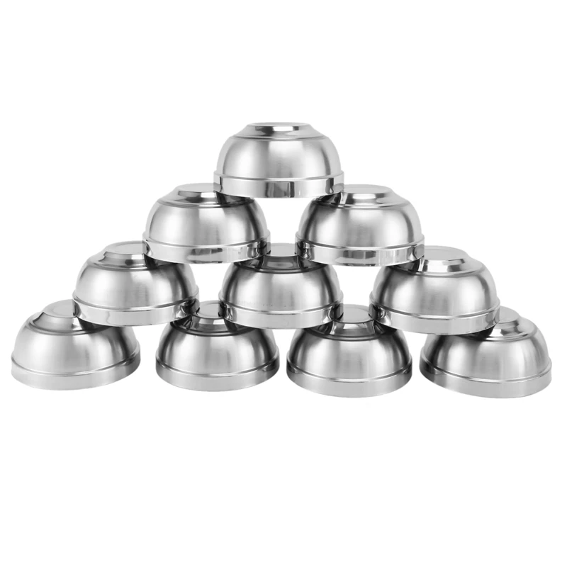 

Stainless Steel Bowl,Stainless Steel Mixing Bowls 20 Pack Double Walled Insulated Metal Snack Nesting Bowl Set,4.7 Inch