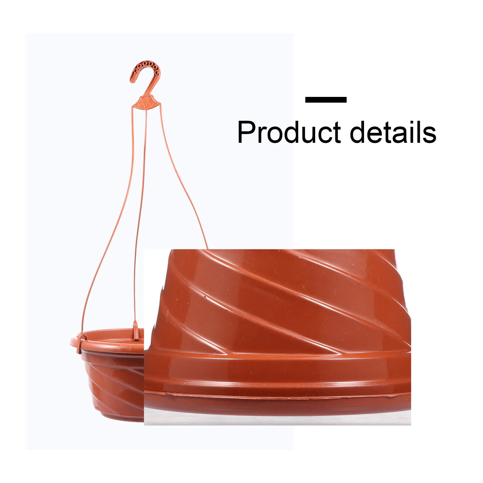 

5Sets Breathable Flowerpot Hanging Plant Pot Decorative Garden Planter Home Decor Hanging Flowerpot Plant Hanger Pot