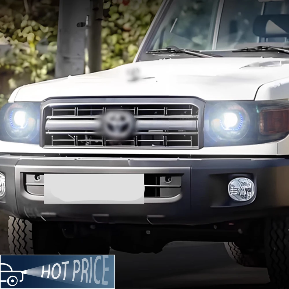 

Для Toyota Land Cruiser LC71 LC76 LC78 LC79 2006-2023 автоматические фары в сборе, обновление, новый стиль, аксессуары для линз светодиодного проектора