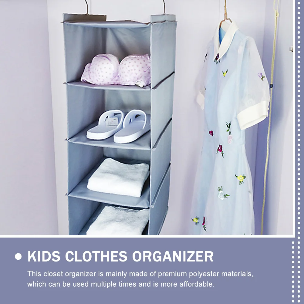 

Foldable Multi-Layer Polyester Storage Bag Hanging Organizer Reusable Wardrobe Organizing Household Clothes Organizer For Small