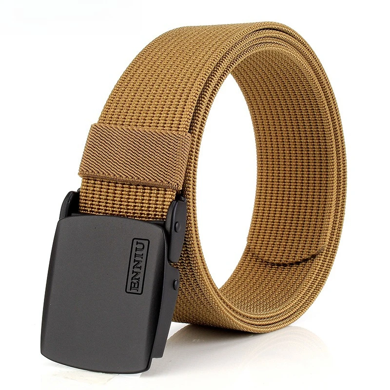 

New workwear commuting canvas belt, automatic buckle belt, quick drying outdoor tactical men's pants belt