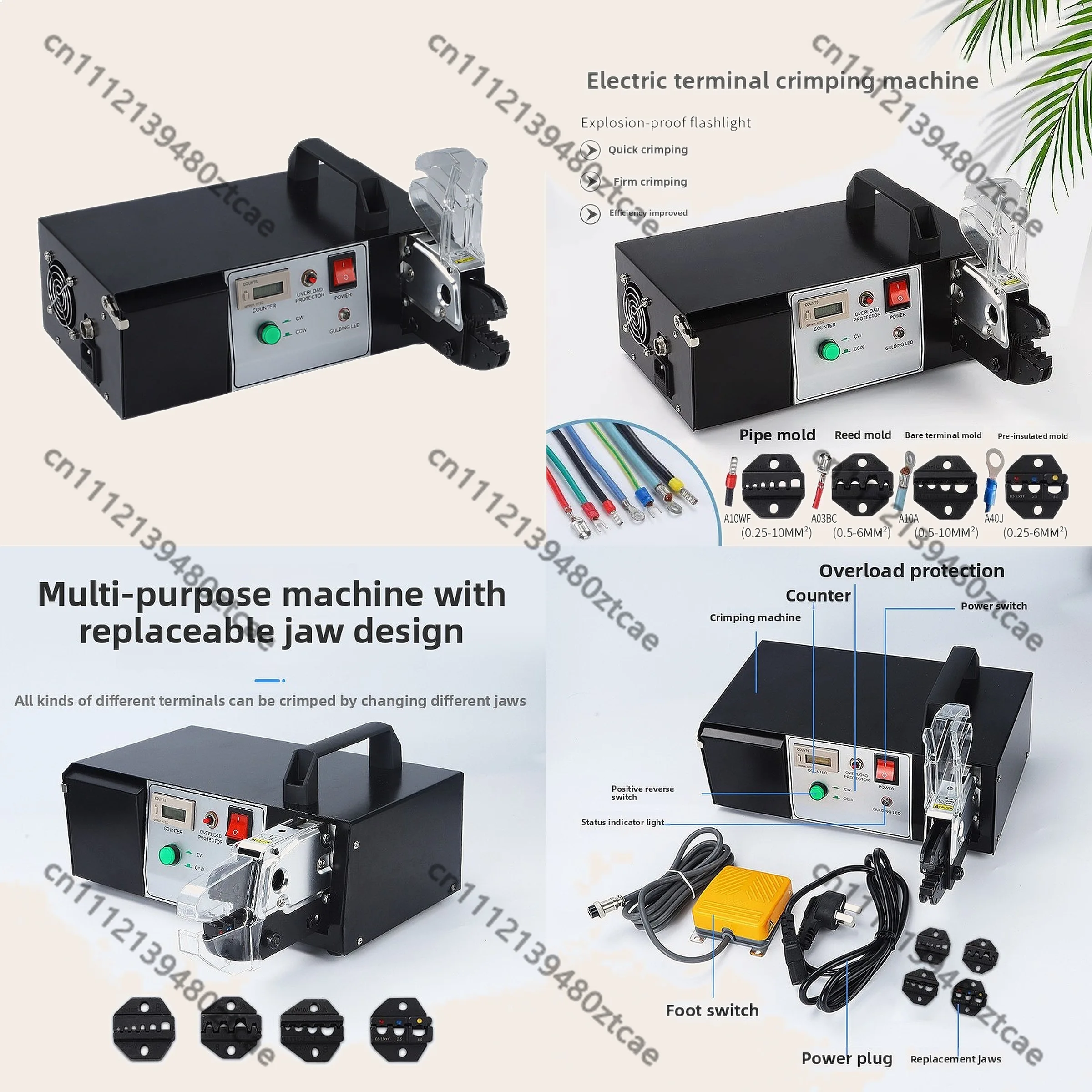 EM6B2 Automatic Wire Terminal Crimping Machine for AWG28-10 Electrical Connectors