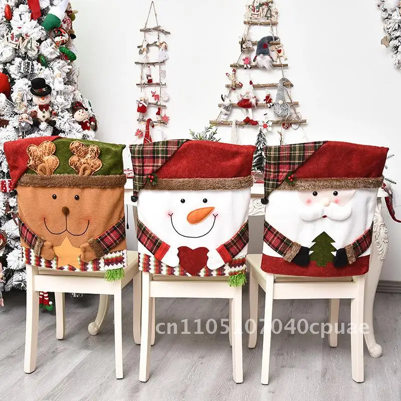

New Product Christmas Decorative Chair Cover Stool Cover New Doll Chair Cover Decorative Ornaments Home Furnishings