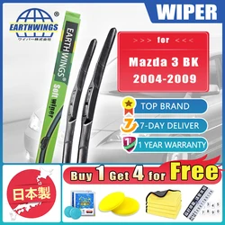 For Mazda 3 Mazda3 BK 2004 2005 2006 2007 2008 2009 Front Rear Wiper Blades Brushes Windshield Windscreen Car Accessories Washer