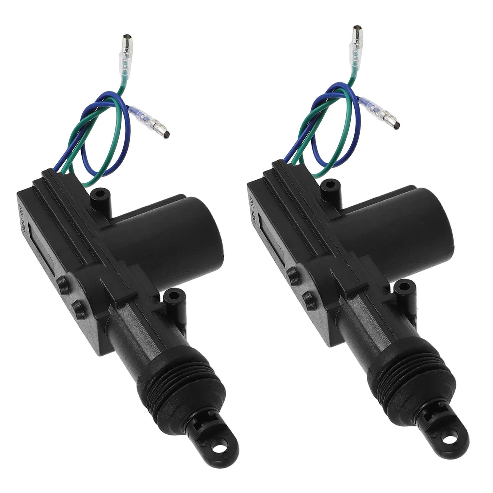 2 Pcs Door Lock Actuator With Metal Rod 2-Wire Car Door Lock Actuator Motor Car Locking Wire Aftermarket Automotive Motor