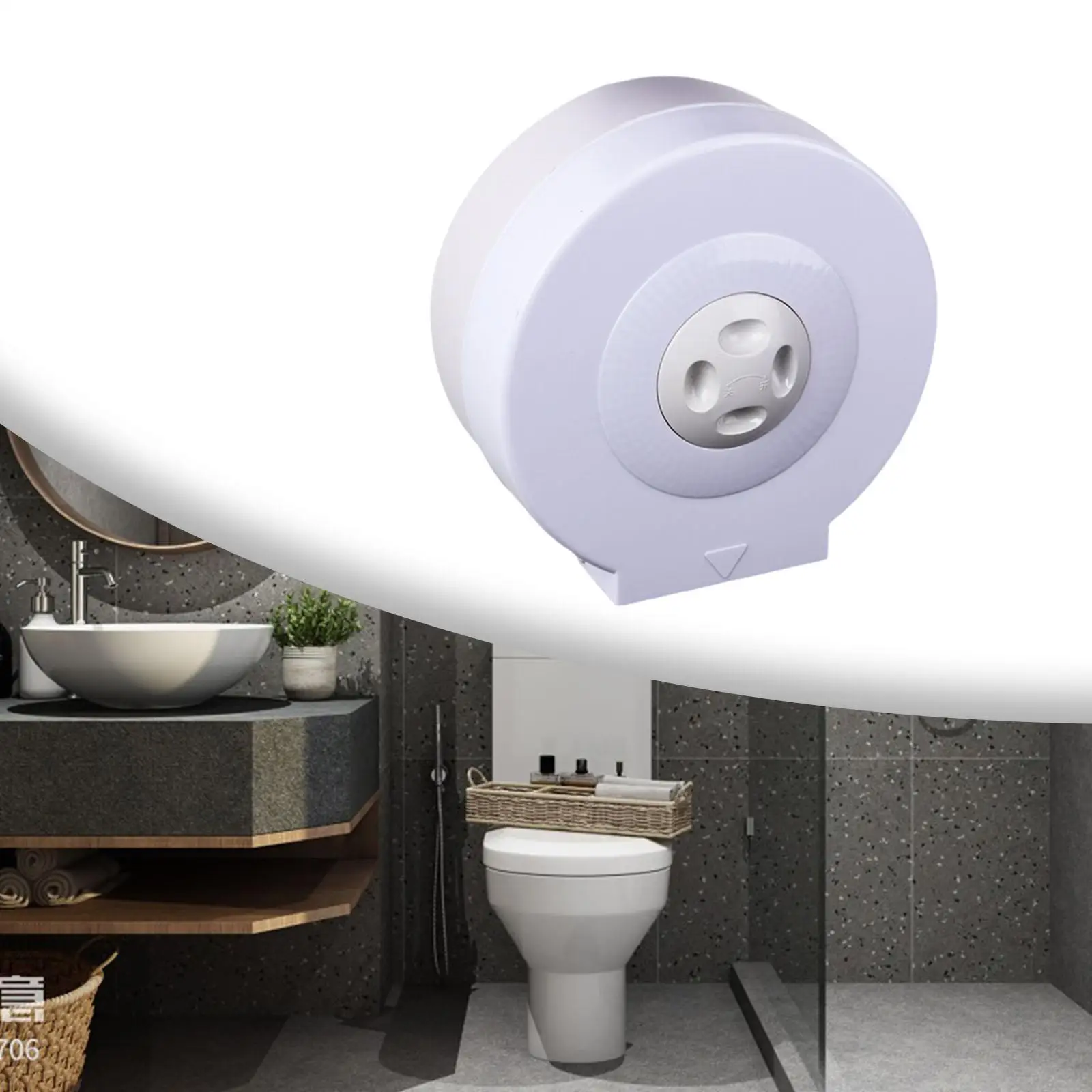 Toilet Paper Holder Toilet Roll Holder,Wall Mounted,Tissue Roll Dispenser,Toilet Tissue Holder for Living Room Hotel Office