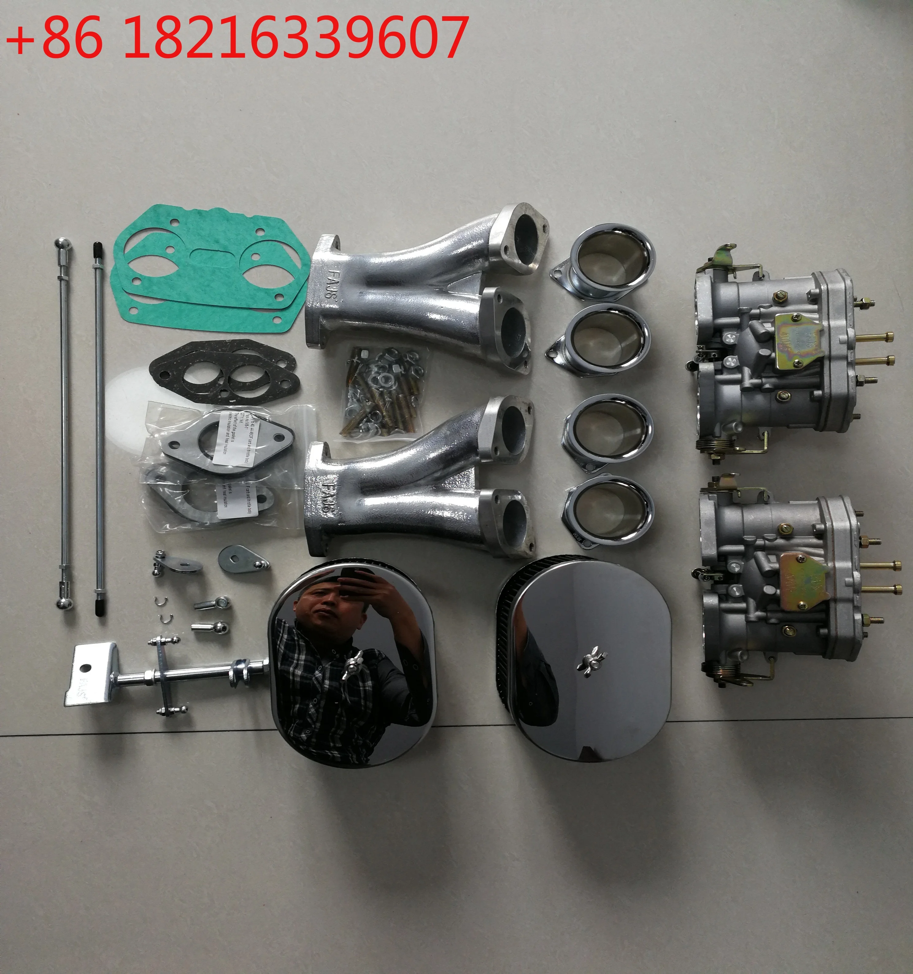 TAO Carburettor Carb Cnversion Kit for VW TYPE 1 FAJS HPMX WEBER IDF DUAL 40mm CARB KIT T1 Linkage T1 TALL Standard I