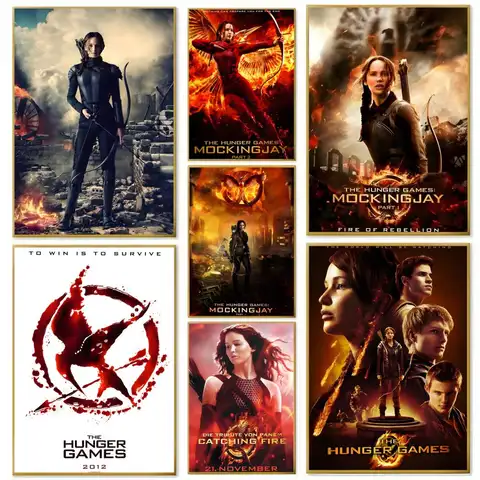 Movie T-The h-Hunger g-Games Poster Paper Print Home Living Room Bedroom Entrance Bar Cafe Art Painting Decoration
