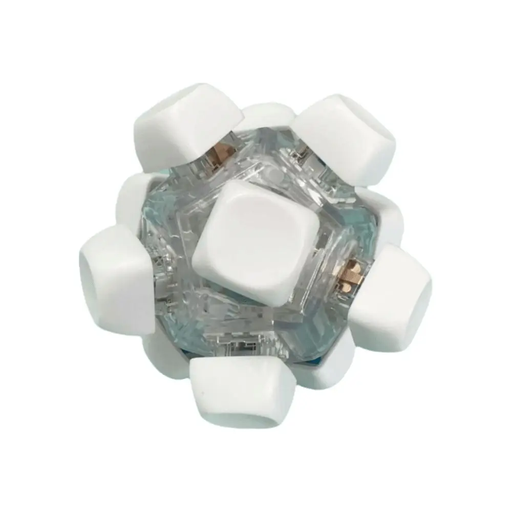 편안한 4/6/12 키 핀치 장난감 키 버튼 키캡 Fidget 키 체인 DIY 키보드 시간 클리커 장난감 성인