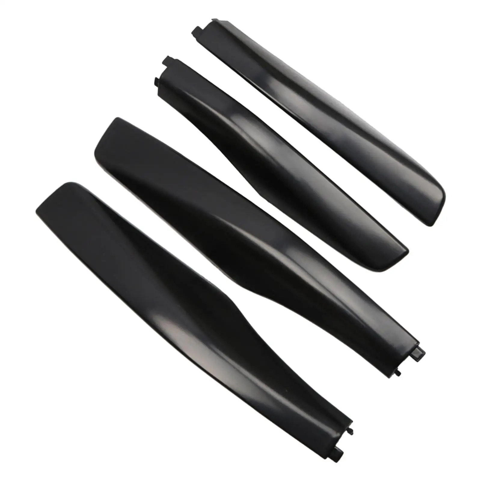 

Car Roof Rack Bar Rail End Cap Cover Protector Spare Black ABS Exterior Accessory for Vehicle Luggage Racks