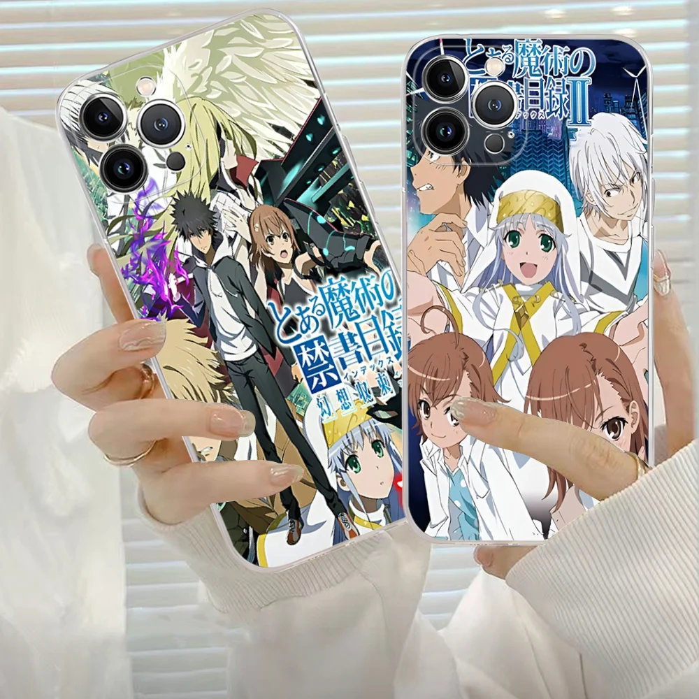 A Certain Magical Index Anime Phone Case Silicone Soft for iphone 15 14 13 12 11 Pro Mini XS MAX 8 7 6 Plus X XS XR Cover