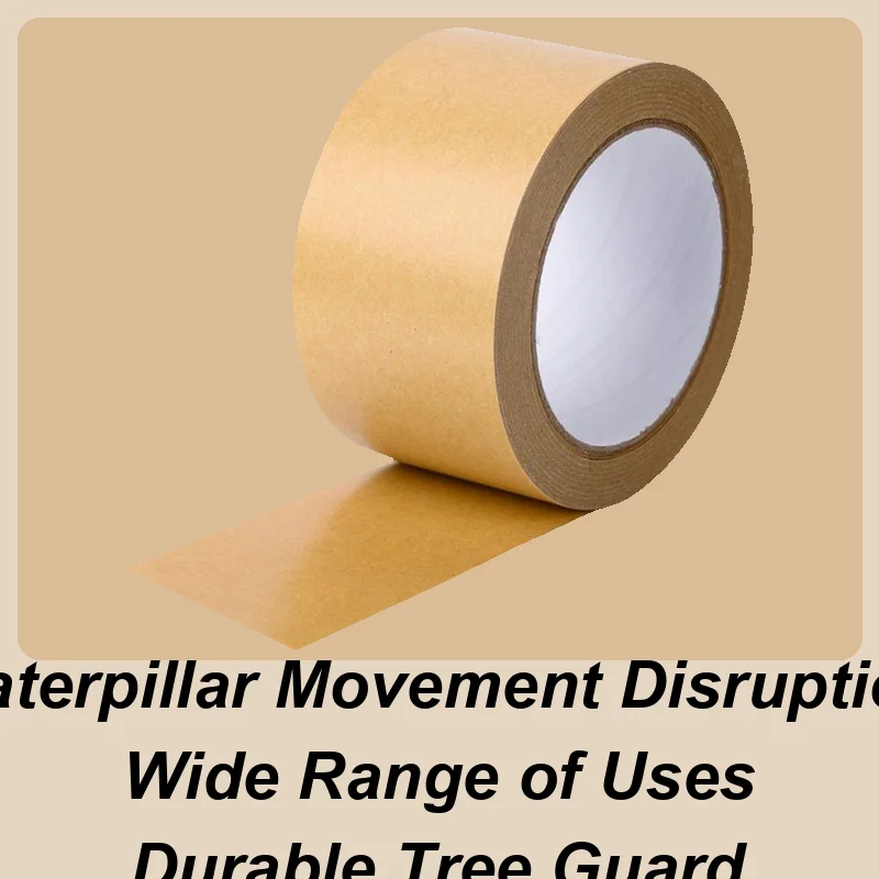 

Лента для защиты деревьев, 164 фута х 2 дюйма, устойчивая к гусеничном обертке для деревьев, скользкий барьер из крафт-бумаги для растений, гусеницы