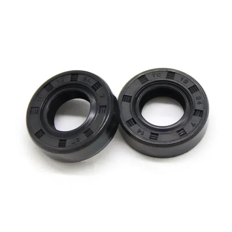 2/5 Pcs ID12 NBR Nitrile Rubber Shaft Oil Seal TC-12*19/20/21/22/23/24/25/26/28/30/32/35*5/6/7/8/10 Nitrile Double Lip Oil Seal