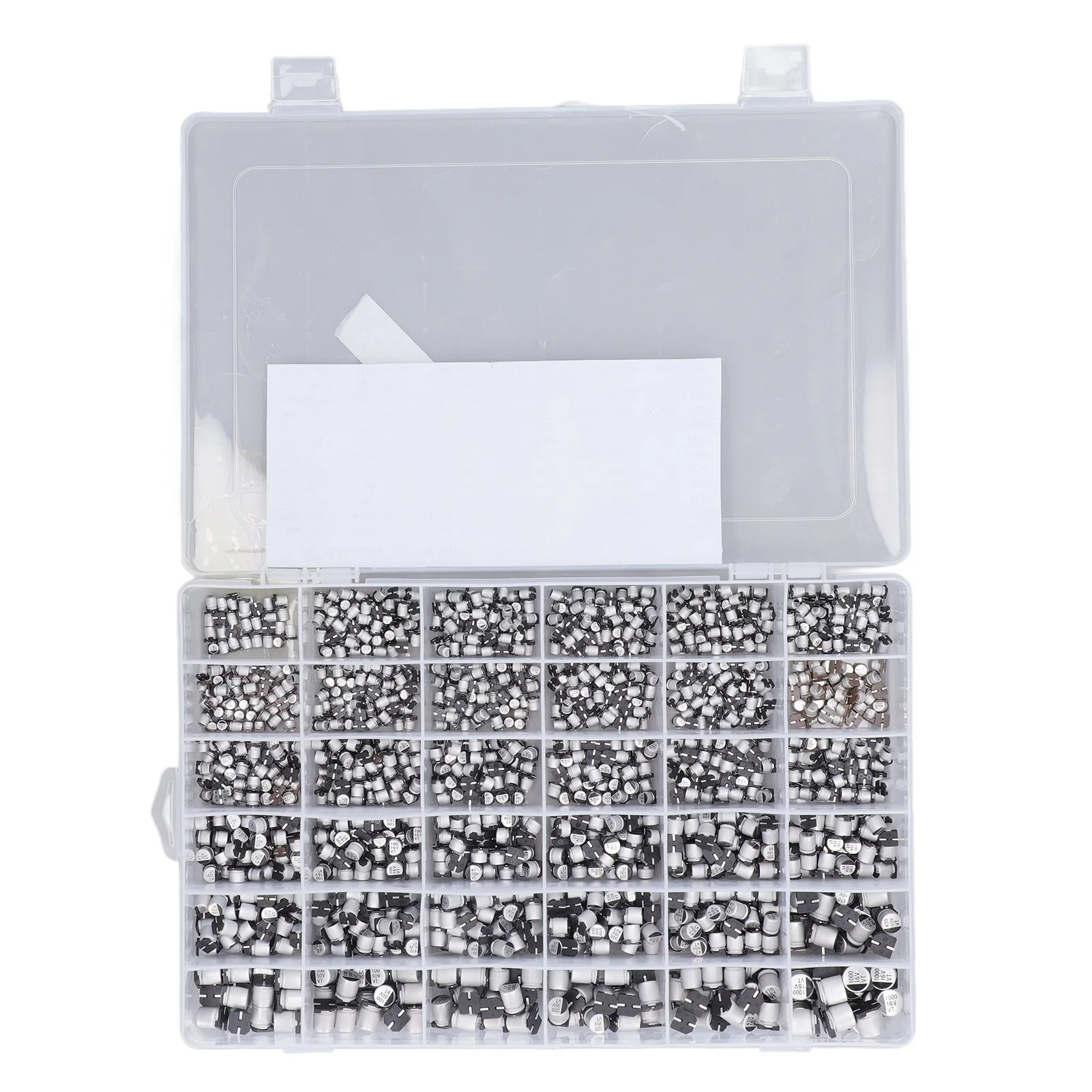 

1520Pcs SMD Electrolytic Capacitor 36 Values 1uF-1000uF Aluminum Electrolytic Capacitor Assortment Set Kit