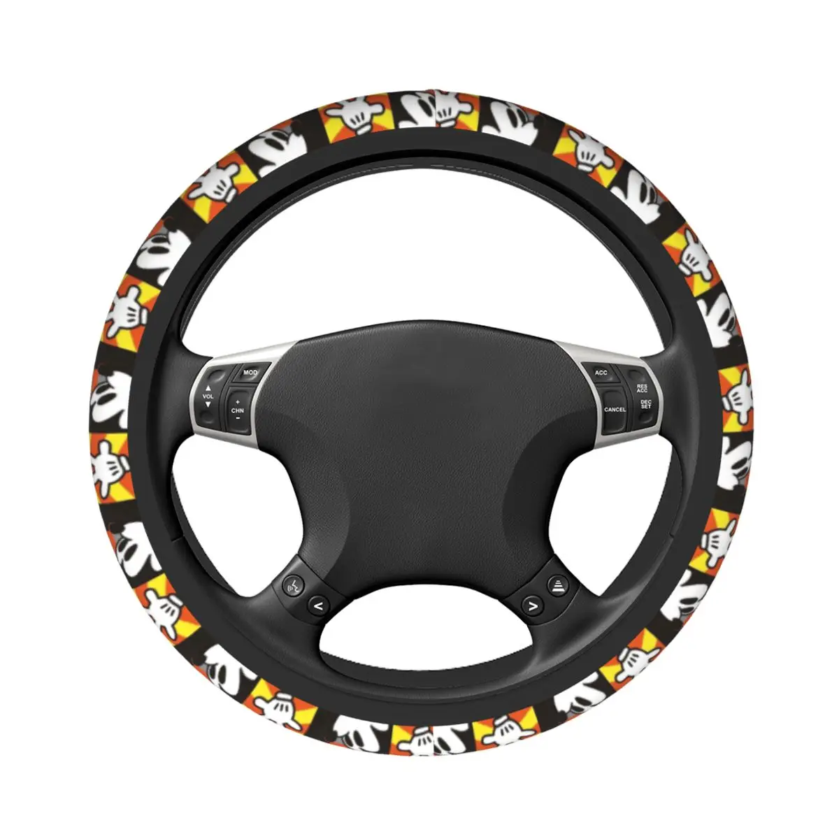 38cm Steering Wheel Covers Mickey Mouse Universal Car-styling Elastische Automobile Accessory