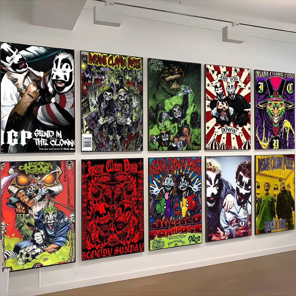 ملصق I-Insane Clown Posse عالي الدقة على الحائط اللاصق المقاوم للماء وغرفة المعيشة المنزلية وغرفة النوم والديكور الجمالي