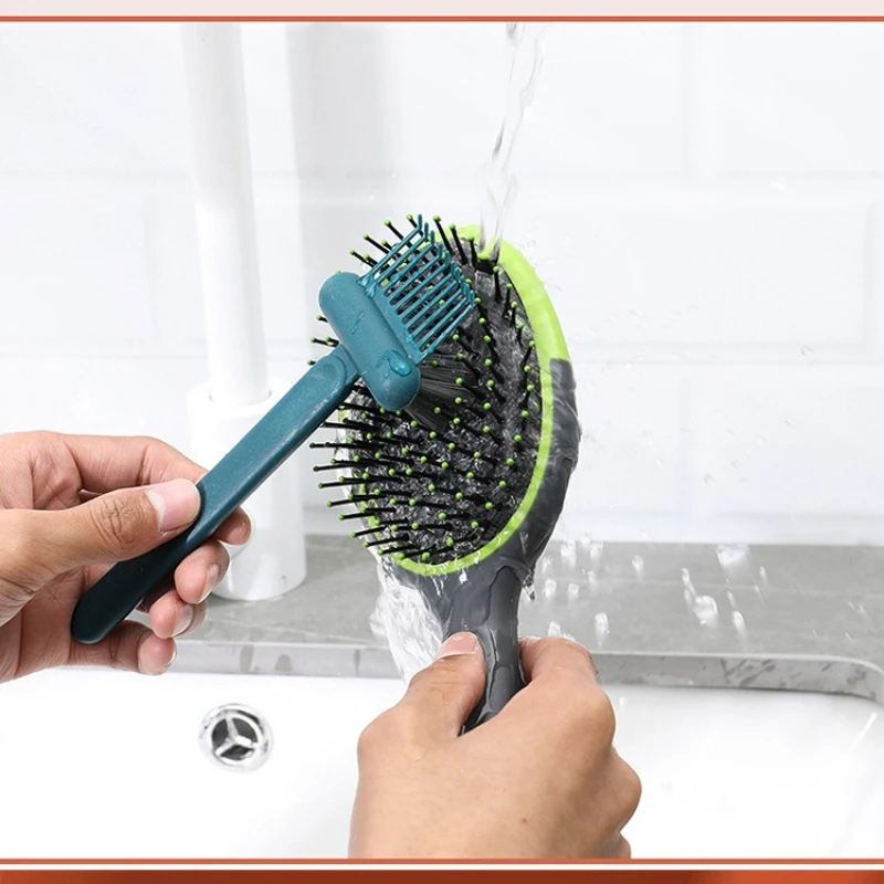 2In1 Comb Cleaning Brush Hairbrush Cleaner Rake Comb Embedded Tool Mini Hair Dirt Remover For Removing Hair Dust Home Salon Use