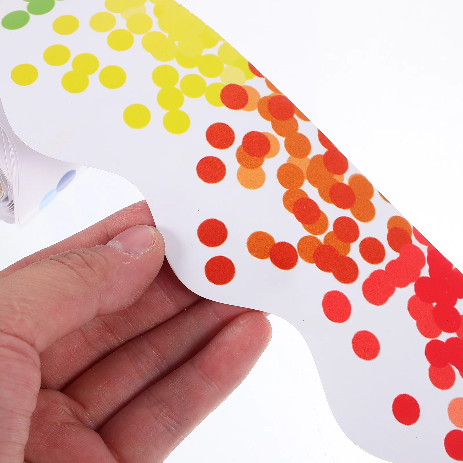 

Colorful Dots Wavy Trim Decorative Border Paper Classroom Bulletin Decor Wall Stickers Blackboard Border Roll Non Stick Bulletin