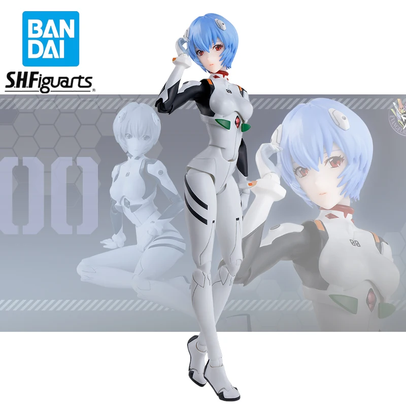 

Original Bandai S.H.Figuarts Ayanami Rei NEON GENESIS EVANGELION Action Figure Collectible Model Statuette Dolls Ornament Gift