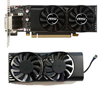 Suitable for MSI GeForce GTX 1050 2GT LP GTX 1050Ti 4GT LPV1 Graphics Card 2PIN XY-D055510S HA55510M12F-Z GPU Fan