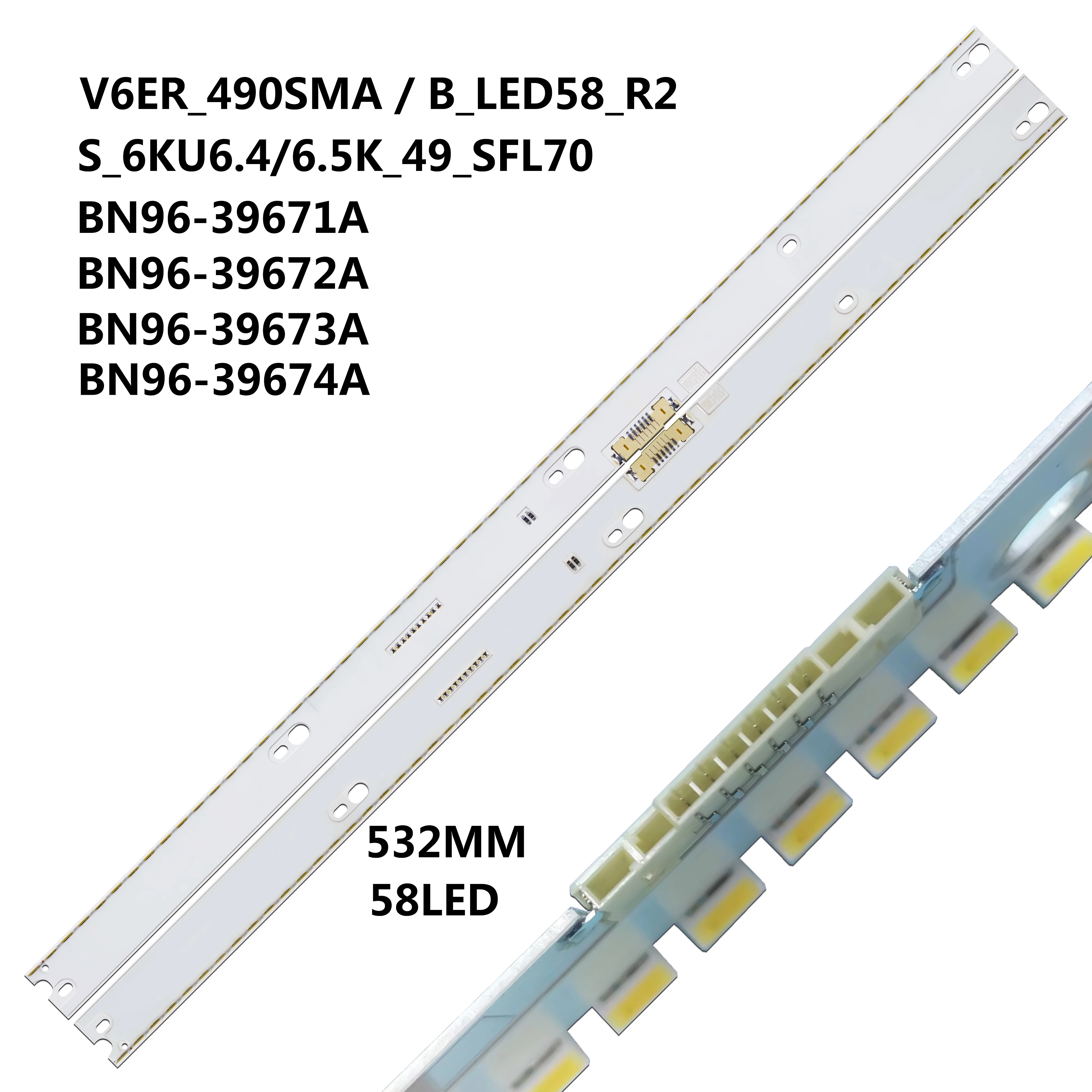 

Светодиодная лента для UE49KU7000 UE49KU6675 UE49KU6642 UE49KU6502U S_6KU6.4/6.5K_49_SFL70_L58 R58 LM41-00330A LM41-00329A